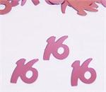 Pink 16th Birthday Confetti