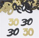 30 Confetti Gold and Black