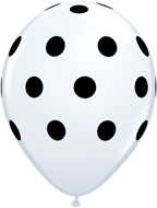 White Polka Dot Balloons