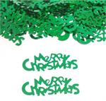 Green Merry Christmas Confetti